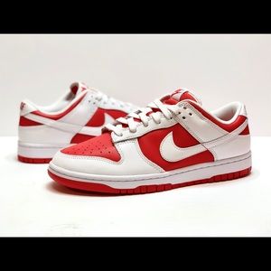 Nike Dunk Low White University Red